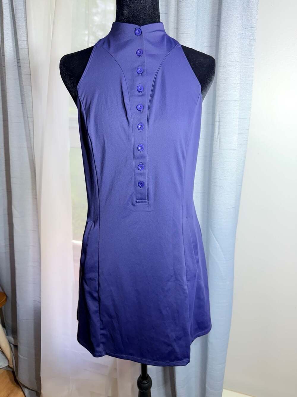 Halara Women's Tennis Dress - Navy Blue - Size M